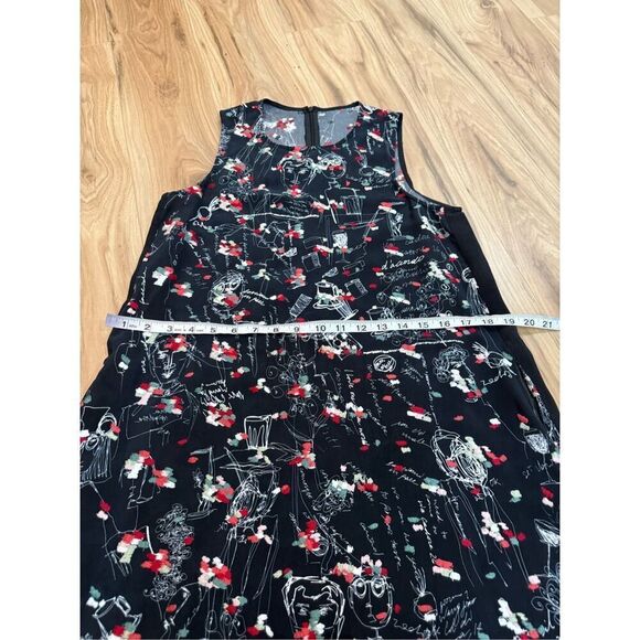 Miao Ran Printed & Embroidered Dress in Black fit XS/S - Picture 10 of 14